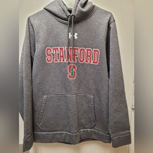 Under Armor Hoodie, gray, Stanford men's medium